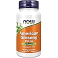 NOW Supplements, American Ginseng (Panax quinquefolius) 500 mg, Herbal Supplement, 100 Veg Capsules