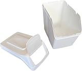 Prosperplast Set of 3 Recycling Bins 60 L Total 3 x 20 L White Stackable view 8