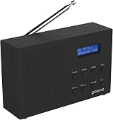 Groov-e Paris DAB FM Digital Radio with Alarm Bluetooth 20 Presets Black view 3