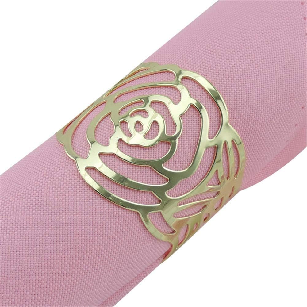 Sponsi 12pcs Napkin Rings For Table Napkin Rings Gold Metal Napkin Rings, For Wedding Dinner Party Table Festival Decoration here magnificent