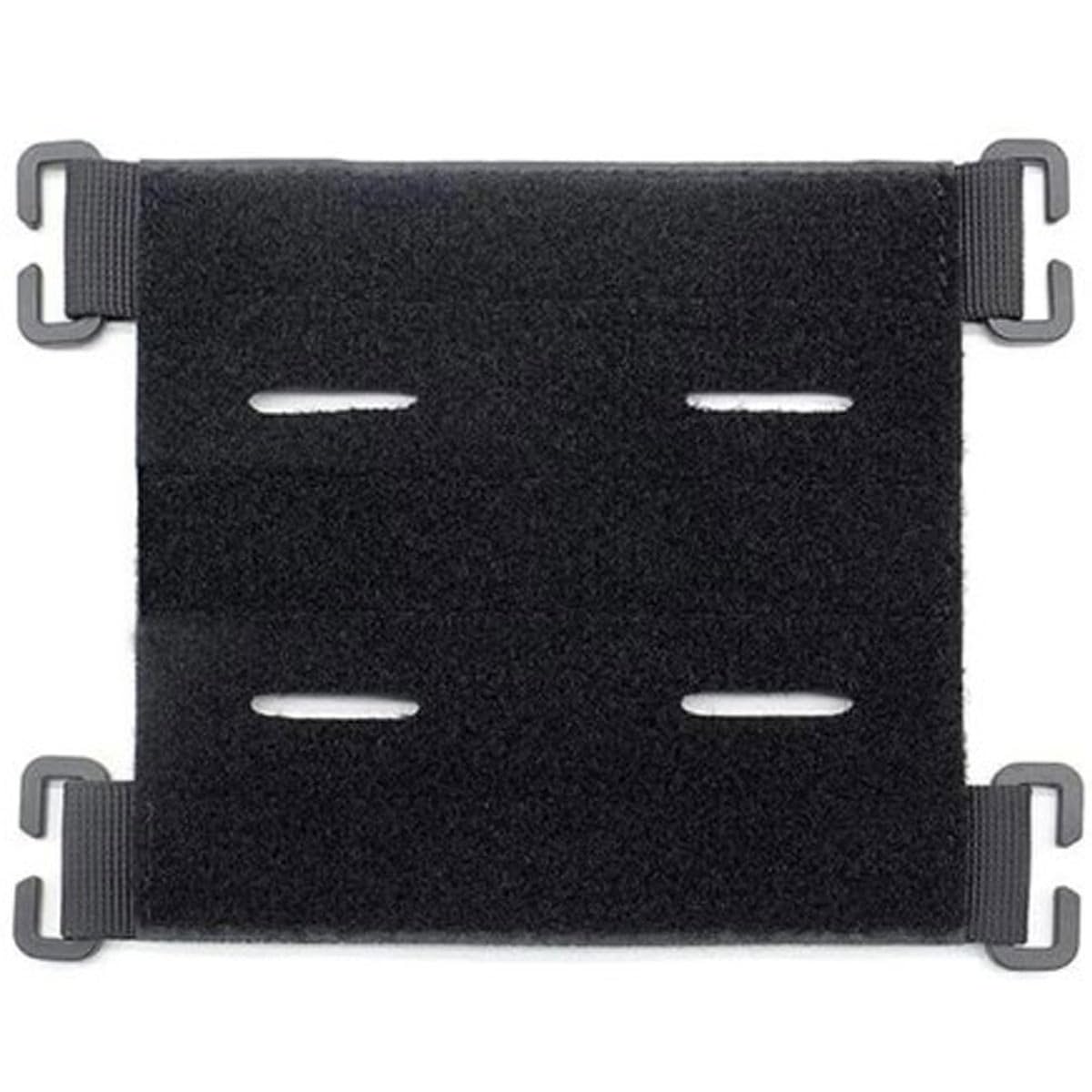 RALSPEC Black Square Laser Cut MOLLE Hook and Loop ID Display Panel Adapter for Tactical Morale Patches Badges Backpacks Vests Bags Clasp Bridge Patch Panel