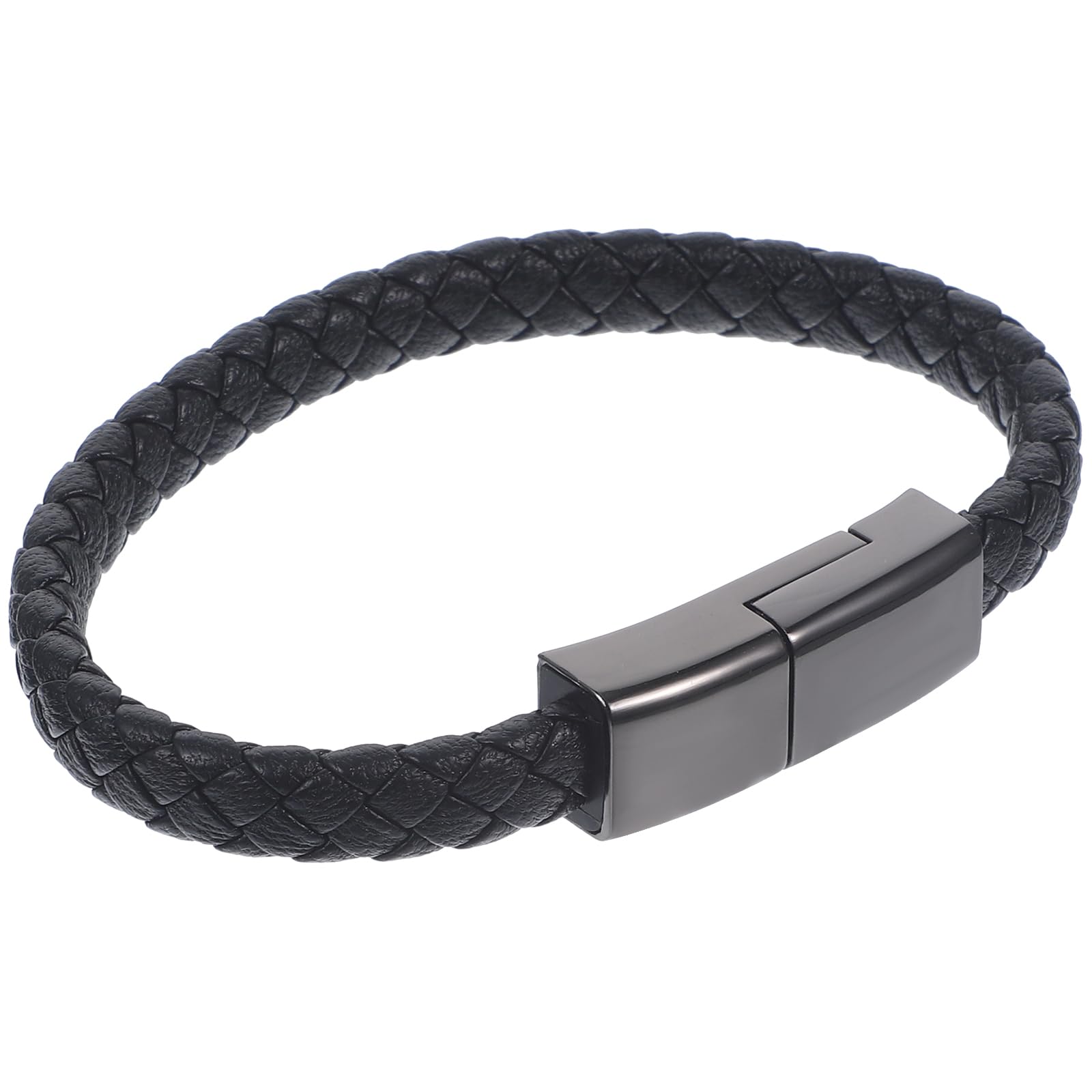 Hemobllo Type C USB Data Charging Cable, Beaded Bracelet Cable Portable Data Charging Cord Compatible for Type C Mobile Phone