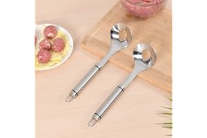 Meat Baller Spoon, 304 Stainless Steel Meatball Maker Non Stick Meat Ball Maker Spoon Manual Meatballs Clip Meatball Spoon Ho