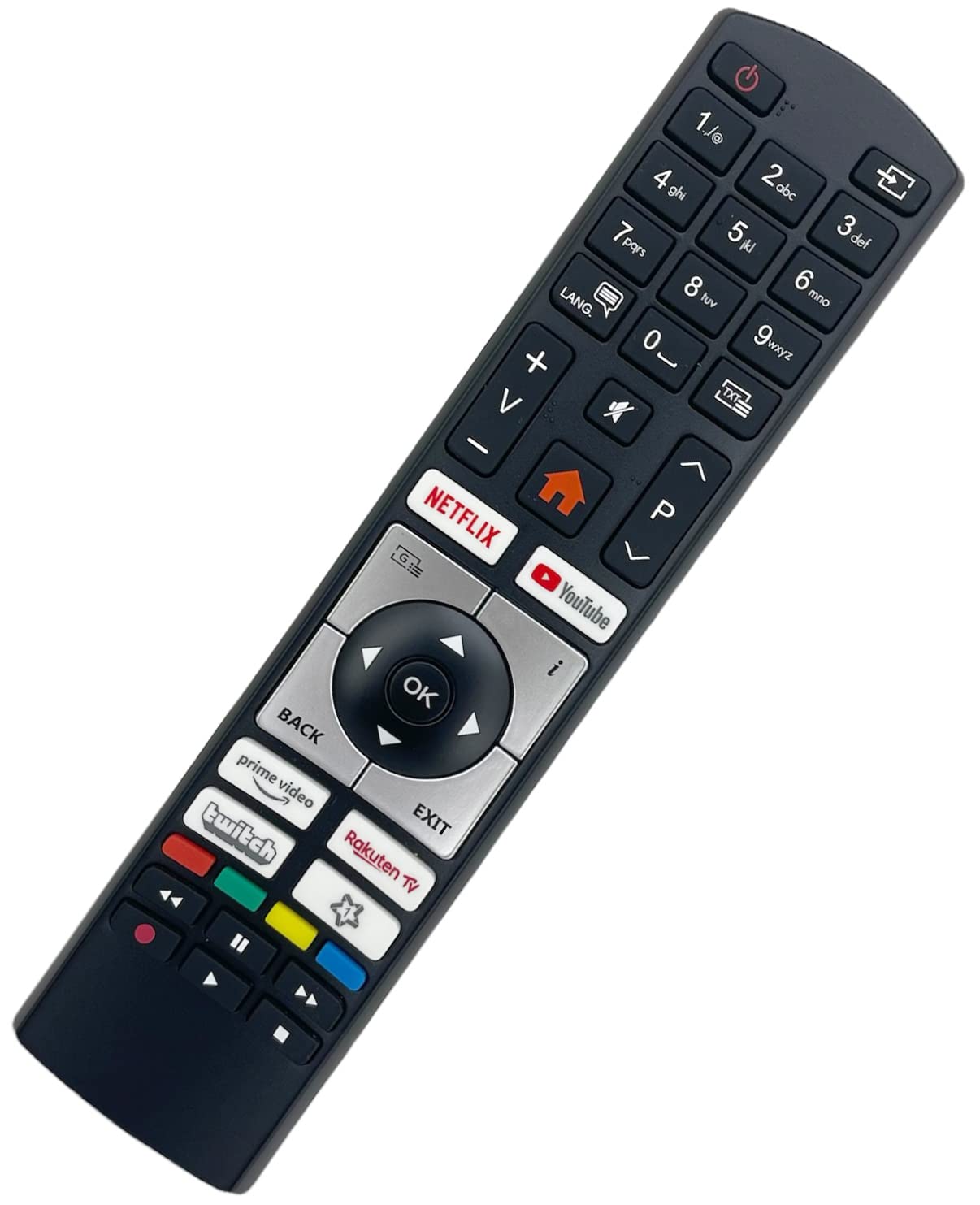 Original RC4518P Remote Control Compatible With ITT HITACHI GOGEN FINLUX TVH24M606STWEB TVF32M528STWEB L22DP03EA LCD263475N 42FLSD850PU 19FLD850VHUD 32FLD850PU 19FLD850VHUV1 19FL850V LED LCD Smart TVs