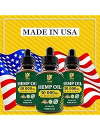 Hemp Oil 30 000 MG, Natural CO2 Extracted, 100% Organic, Pain, Stress