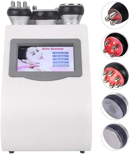 Amazon 業務用 家庭用5in1 40khz 多機能美顔器 キャビテーション パワフルーバキューム 光ラジオ波 スパ用 マシンを細くする1つの超音波脂肪吸引真空レーザー無線周波数40k Rf脂肪吸引ボディキャビテーションに付き5つ Beautycare 美顔器 美容器 通販