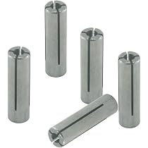 4-Pack 1/4" To 1/8" Collet Adapters - High Carbon Steel Router Bit Reducers For CNC & Routers