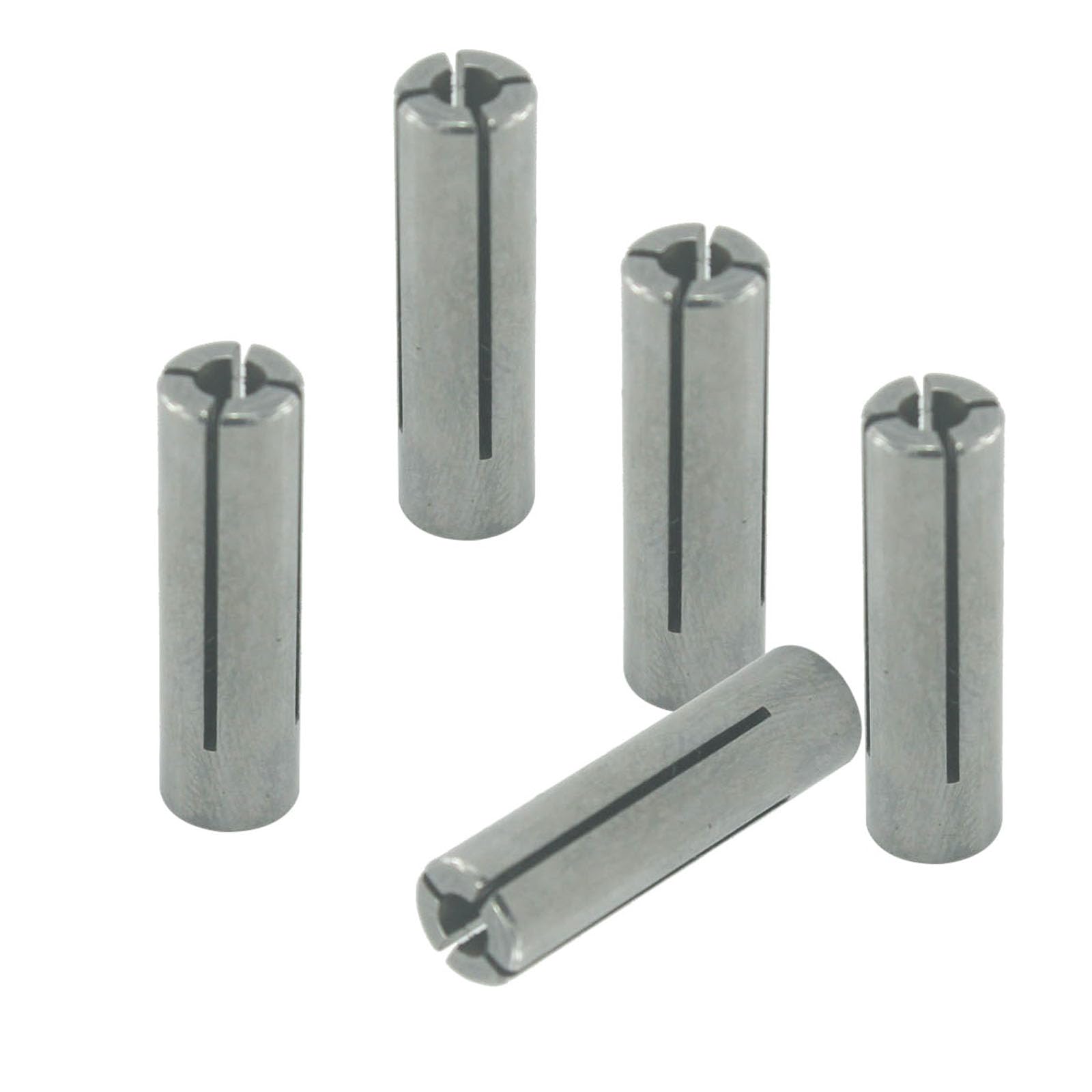 Photo 1 of ??? ?? 5 Pieces Collet Adapter Die Grinder Chuck Driver Adapter 1/4" to 1/8" CNC Engraving Bit Router Converter for Engraving Milling Machine Tool