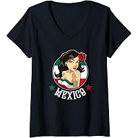 Viva Mexico Independence Day T-Shirt For Women - Funny Novelty Graphic Top