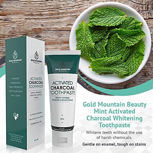 Activated Charcoal Teeth Whitening Toothpaste with Coconut. All Natural