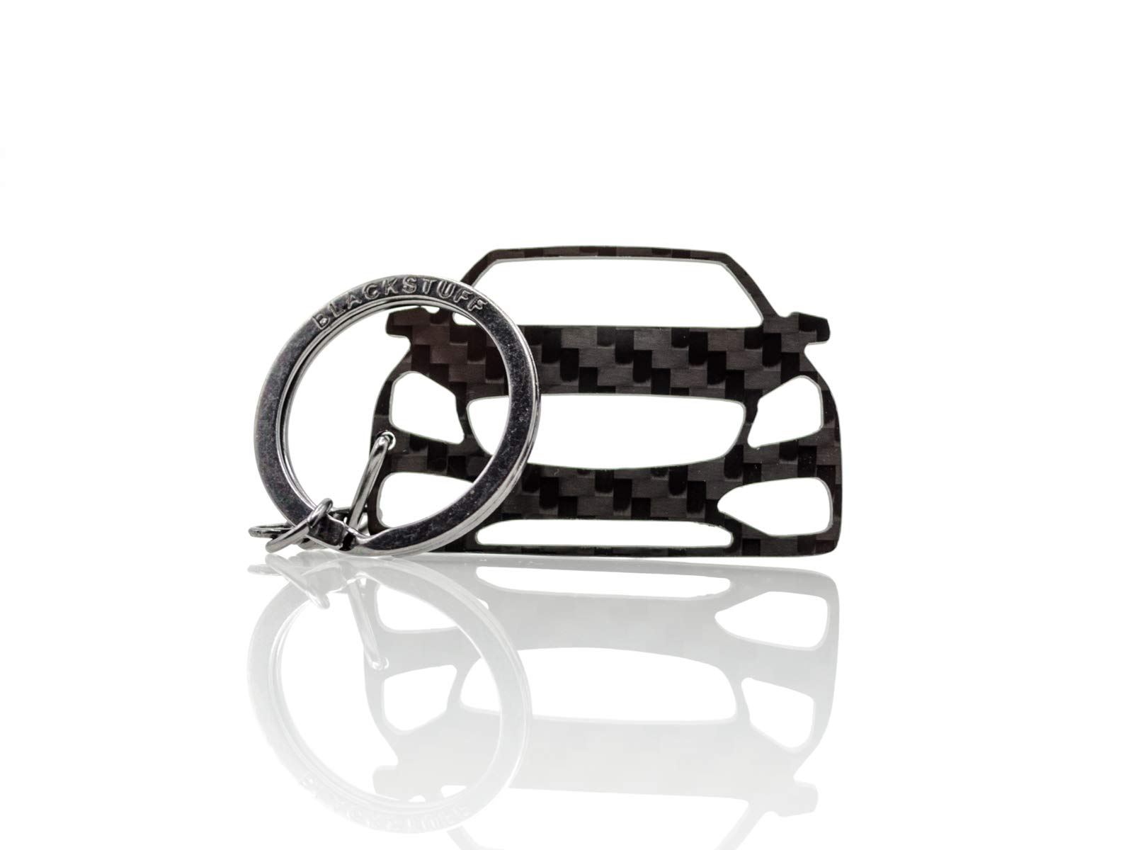 BlackStuff Carbon Fiber Keychain Keyring Ring Holder Compatible with A Class W176 2013-2019 BS-194