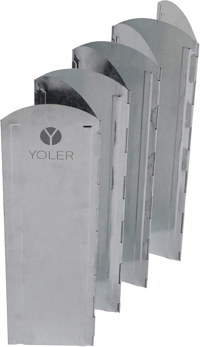 Amazon ヨーラー Yoler 大型風防板 ウインドスクリーン 折り畳み式 風よけ 亜鉛メッキ鋼板 8枚連結 長さ1cm 高さ30cm 専用収納ケース付き Yoler メンテナンスパーツ