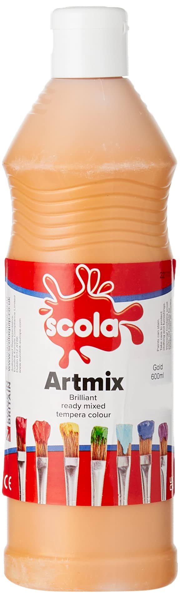 Scola Artmix 600ml single metallic colour (gold)