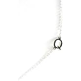 Deidreamers Sterling Silver Side Mini Initial Necklace