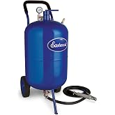 Eastwood 200 Lbs Portable Air Pressure Abrasive Blaster Tank with Blast Hose &amp; Pressure Gauge to Remove Rust and Paint Faster