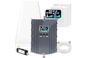 YZXTCALL Cell Phone Booster for Home Office, Up to 7000 Sq.Ft, Cell Phone Signal Booster for Band 66/2/4/5/12/17/13/25,Boost 5G 4G LTE 3G Data for All U.S. Carrierst, FCC Approved