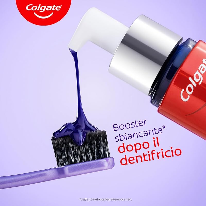 Max White Purple Serum 40ml, Booster Sbiancante Denti istantaneo, Sbianca istantaneamente, Formula a doppia azione per denti bianchi, tecnologia correzione immediata del colore