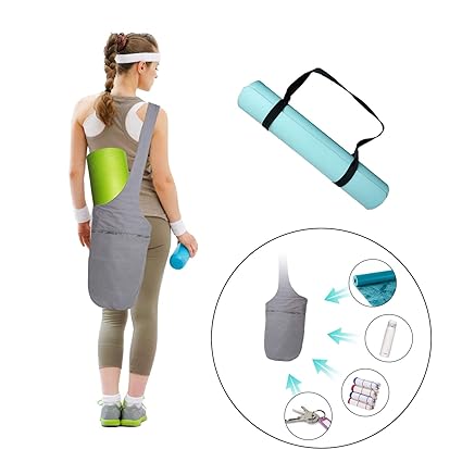 Yoga Mat Bags Carrier Yoga Mat Strap Sling Carrying Strap Yoga Mat Holder Gym Mats Bags With Large Size Pocket Zipper Pocket Yoga Bags Carriers