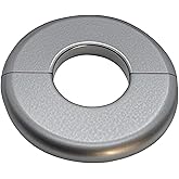 CAcoverVA 1 Piece ABS Wall Split Flange Round Self-Adhesive Escutcheon Plate Cover Plumbing Pipe Cover for Water Pipe Faucet 