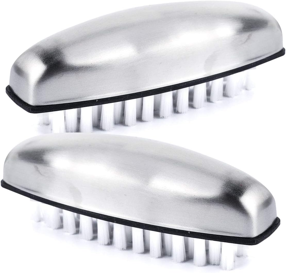 UCEC 2X Stainless Steel Hand Washing Brushes, Bassine Hand Brush
