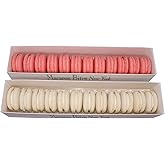 Macaron Bites&reg; - Pink and White French Macarons, Gourmet Gift Box