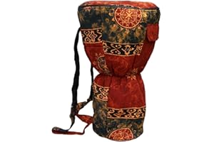 X8 Drums & Percussion X8-BG-CHOC-XXL Djembe Backpack Bag with Chocolate Celestial Design, XXL