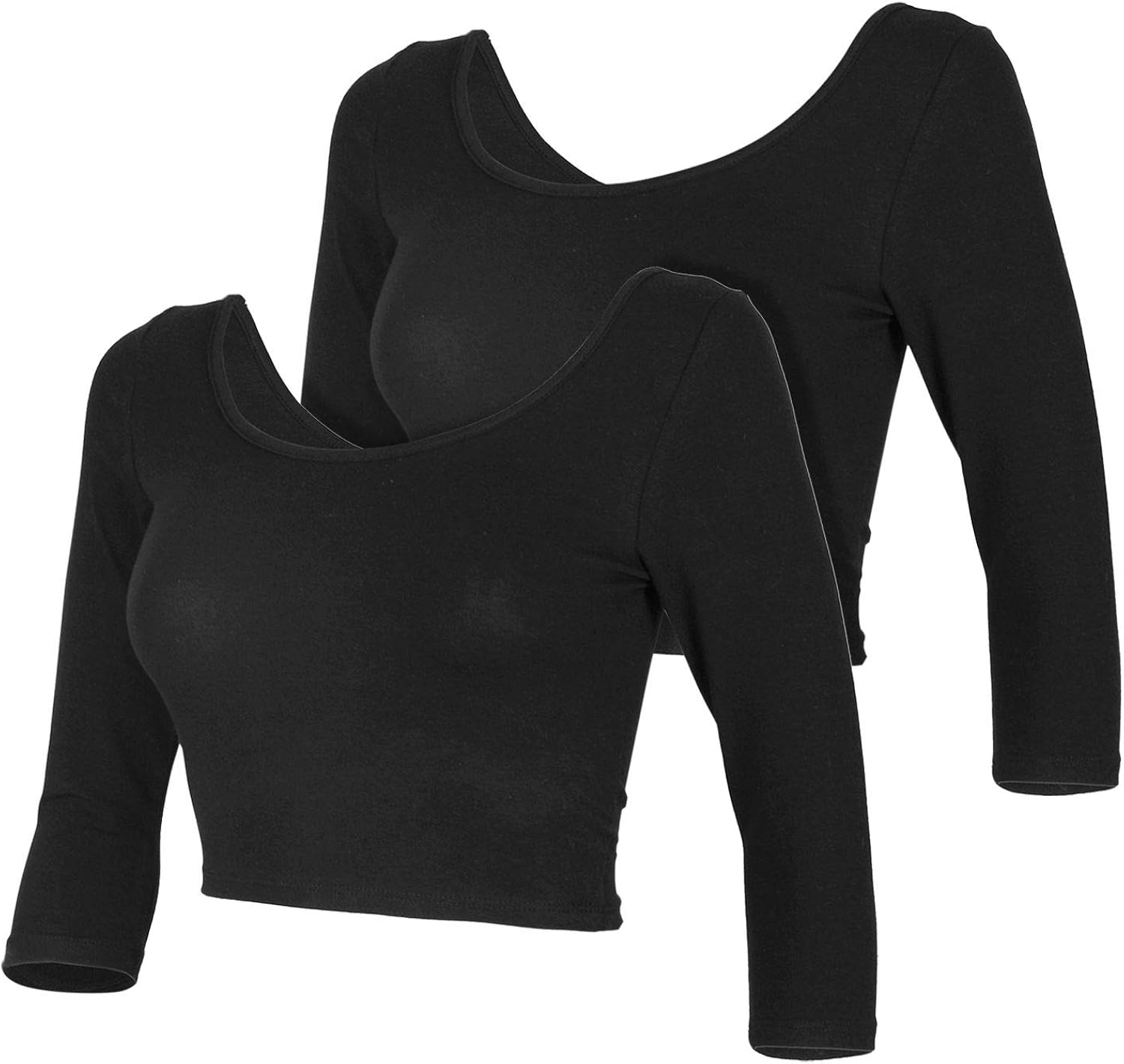 black dressy crop top