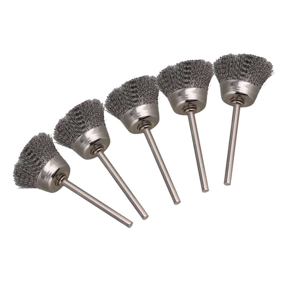 SGerste Silver Stainless Steel Bowl Shape 25MM diameter Wire Brush