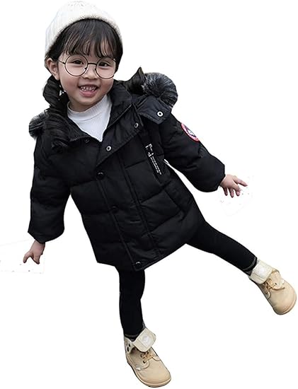 Amazon Lisa Pulster キッズ ガールズ ボーイズ 中綿 コート ジャケットダウンコート ダウン ジャケット ファー フード付き 男の子 女の子 防寒 防風 アウター おしゃれ90 140 コート ジャケット 通販