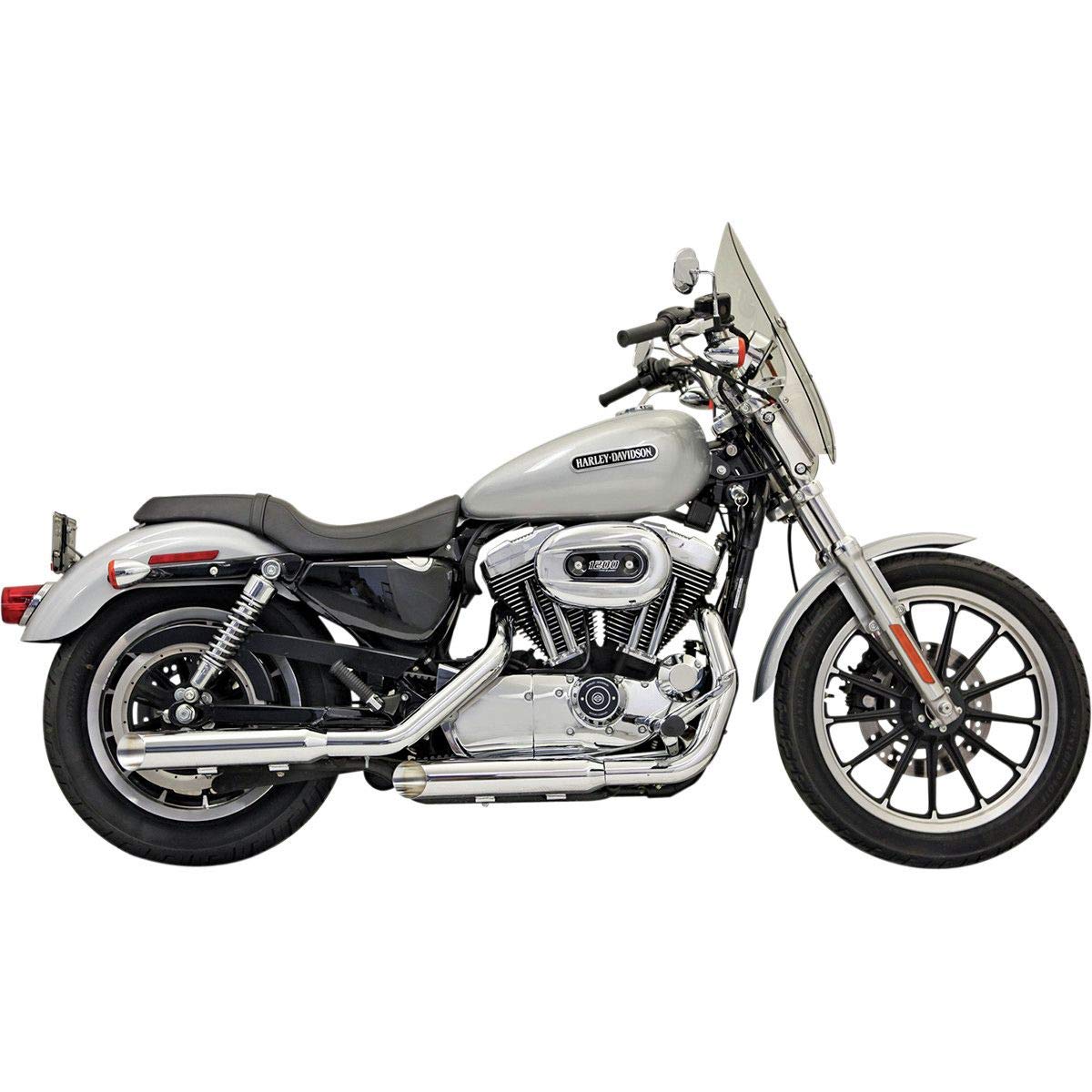 Bassani Manufacturing 3in. Firepower Slip-Ons - Slash Cut - Chrome , Color: Chrome 1X17F
