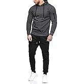 COOFANDY Men's Tracksuit 2 Piece Hooded Athletic Sweatsuits Casual Running Jogging Sport Suit Sets