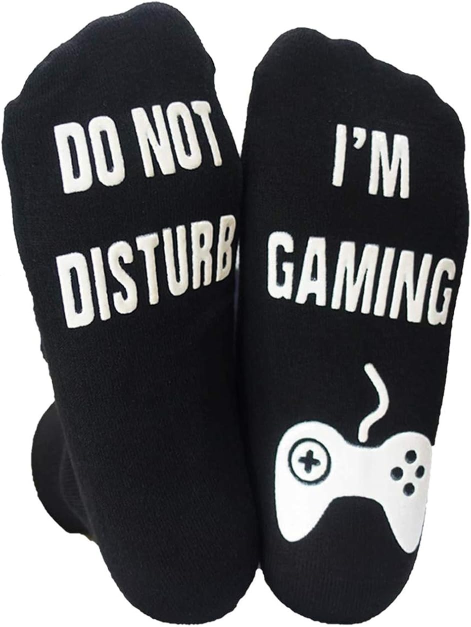 Do Not Disturb Gaming Socks, Funny Cotton Novelty Gamer Socks Gifts for