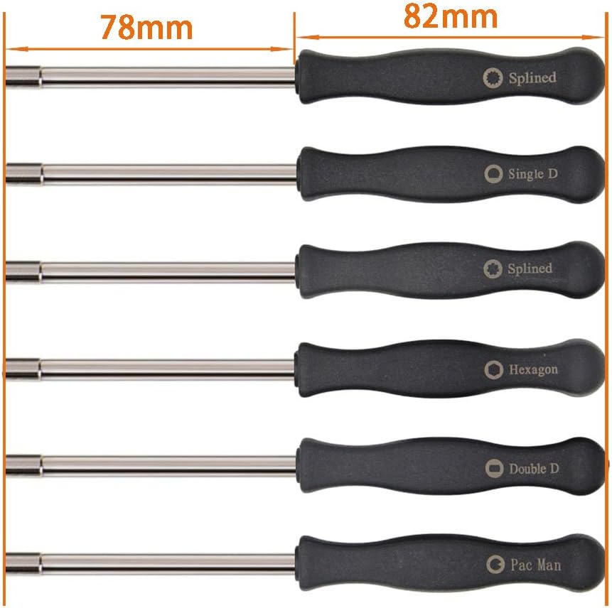 SWNKDG Vergaser Schraubendreher Set Einstellwerkzeug 6Pcs passend für Husqvarna 125 135 136 137 141 142 235 235e 236 236e 240 240e 435 435e 440e von McCulloch Partner Poulan Motorsägen - Image 4