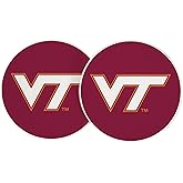 Desert Cactus Virginia Tech University Car Coaster Hokies VT Absorbent Sandstone Car Cup Coasters Set of 2 (Design A)