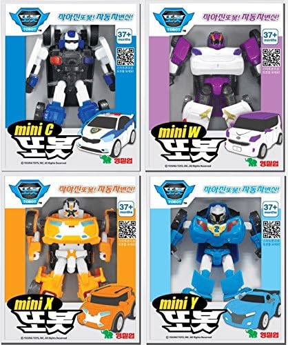 Tobot Mini C+W+X+Y Transformer- Korean Animation Robot Character