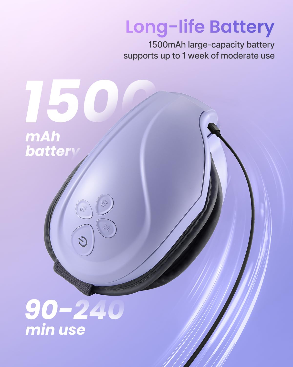 RENPHO Eyeris 2 Eye Massager with Heat, Birthday Gifts for Mom Dad Women Men Face Massager, Heated Eye Mask for Improve Sleep