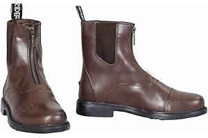TuffRider Women's Baroque Front Zip Paddock Boots with Metal Zipper