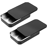 Sliverdew 2Pack Dental Floss Portable Case Tooth Picks Dispense Refillable Glide Floss Storage Container Storage Adult Floss of Various Sizes for Portable Travel Flossing Solution, Black