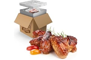 DEN'S HOT DOGS Grumpy Butcher Smoky Chicken Wings (5 lb bag, 2 Bags) | Fully Cooked Smokehouse Wings | Crunchy BBQ Wings Family Pack | Premium Poultry Breed w/No Added Preservatives