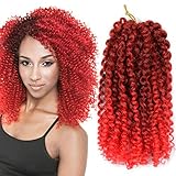Ombre Color Marlybob Crochet Braiding Hair ELEGANT MUSES Afro Kinky Curly Jerry Curl Braids Kanekalon Synthetic Hair (8
