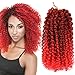 Ombre Color Marlybob Crochet Braiding Hair ELEGANT MUSES Afro Kinky Curly Jerry Curl Braids Kanekalon Synthetic Hair (8