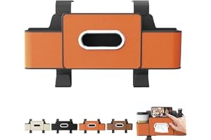 Multifunctional Car Seat Back Storage Box, Car Seat Back Storage Box, 3-in-1 Car Backseat Organizer with Cup Holder, Tissue B