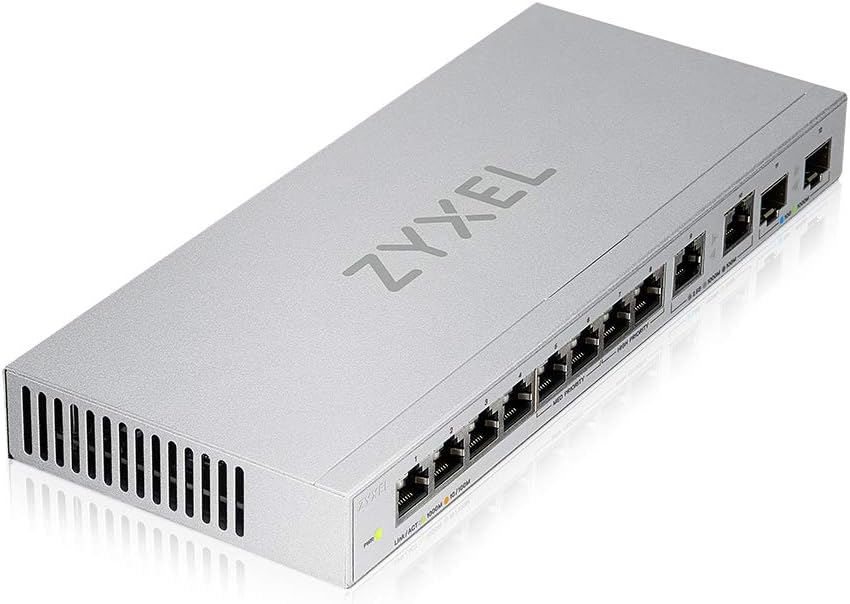 Zyxel XGS1010-12 12-Port Unmanaged Switch 2.5G and 10G SFP+ Desktop Wallmount