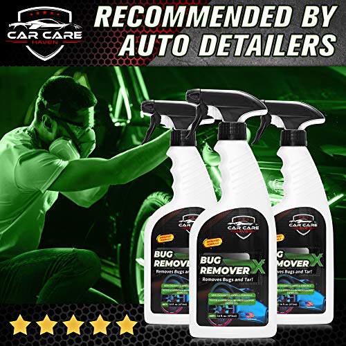 Car Care Haven Bug Remover X - Tar, Goo, Road Grime, Tree Sap, Bird Poop, Cleaner for Vehicles - Windshields, Mirrors, Grills & Hood - Bugs Removal Spray for Cars, Motorcycle, Boat, Truck & Campers - Thumbnail 6