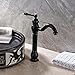 Rozin Deck Mount Bathroom Vessel Sink Faucet Single Lever Control Tall Spout Mixer Taps Oil Rubbed Bronze Finish