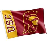 Desert Cactus University of Southern California USC Flag - 3 x 5 Feet Trojans Banner, Indoor/Outdoor Durable Fabric, 100% Polyester Design (Style Team Name A)