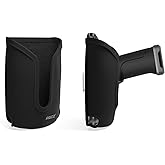 Agoz Barcode Scanner Holster for Zebra TC50, TC51, TC52, TC55, TC56, TC57, TC20, TC21, TC25, TC26 to fit with Handheld Grip Trigger, Rugged Carrying Case Pouch, Cover with Metal Clip & Belt Loops