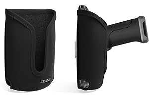 Agoz Barcode Scanner Holster for Zebra TC50, TC51, TC52, TC55, TC56, TC57, TC20, TC21, TC25, TC26 to fit with Handheld Grip Trigger, Rugged Carrying Case Pouch, Cover with Metal Clip & Belt Loops
