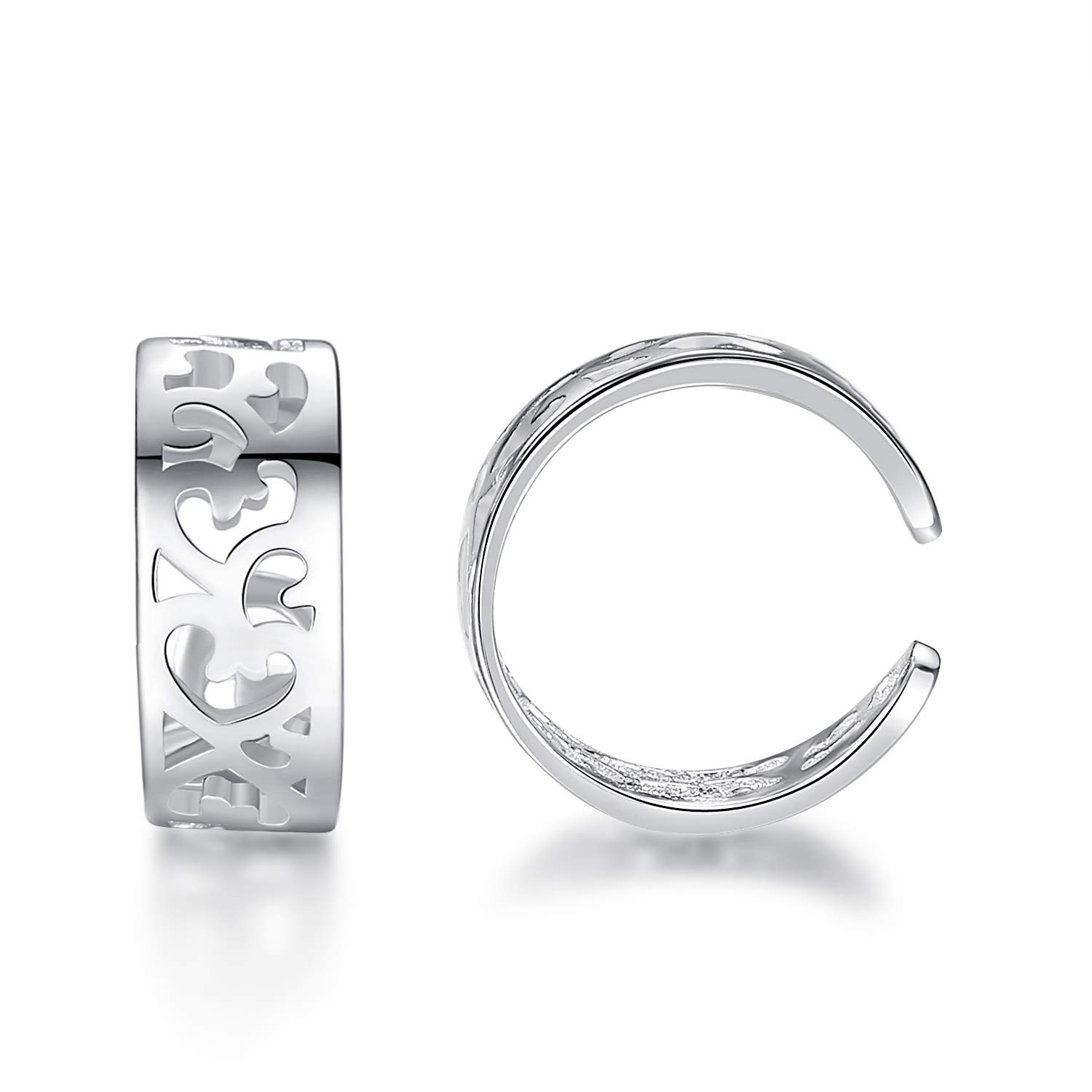 VIKI LYNN Women 925 Sterling Silver Non Pierced Ear Cuff