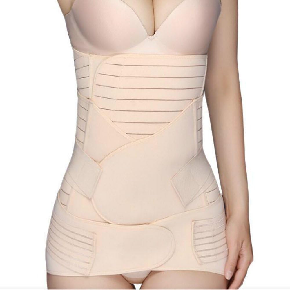 3 in1 Postpartum Support - C Section Recovery Belly Wrap Waist/Pelvis Belt Body Shaper Postnatal Waist Shapewear